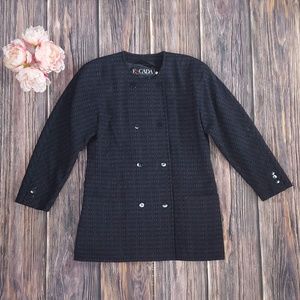 Escada Margaretha Ley, Oversized Wool Blazer, 42